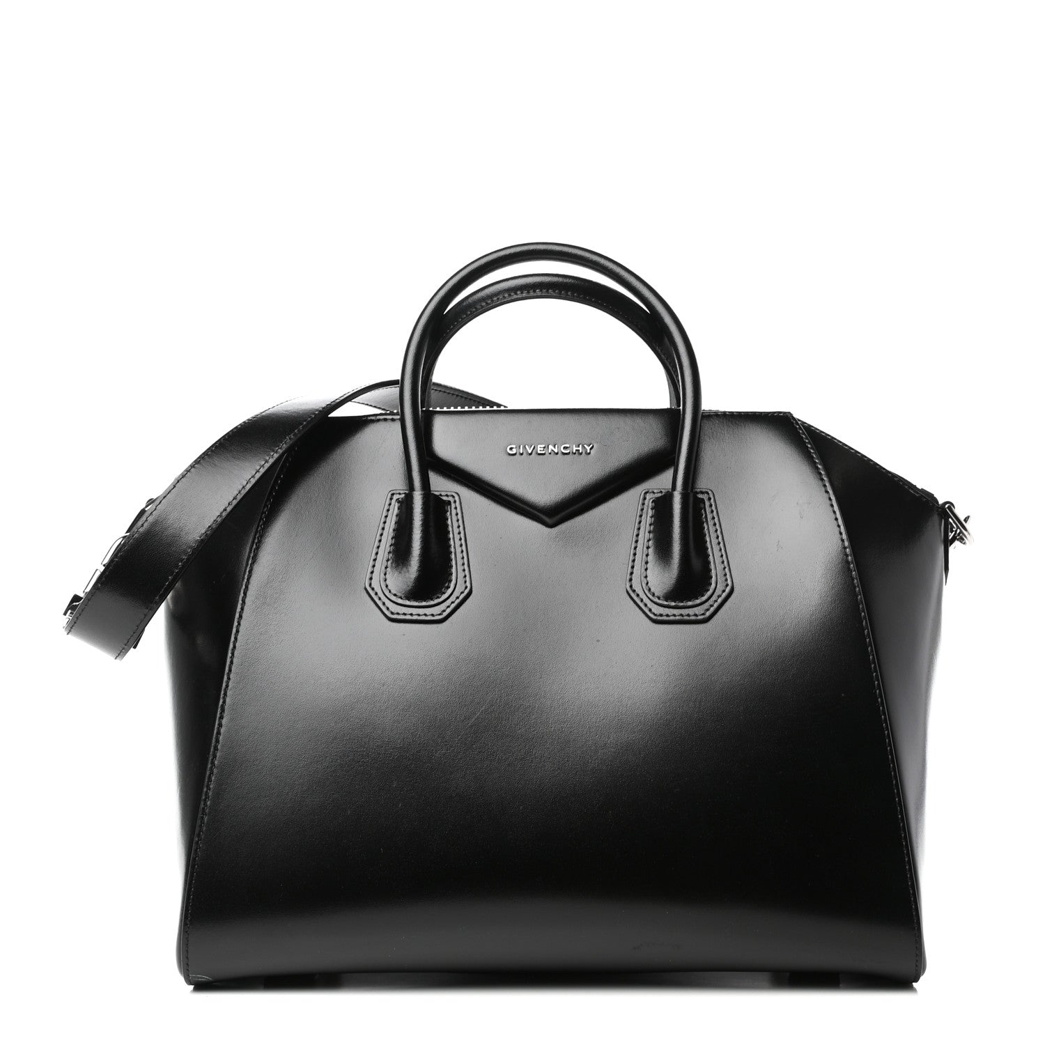 Givenchy Shiny Lord Calfskin Medium Antigona Black 1 of 9