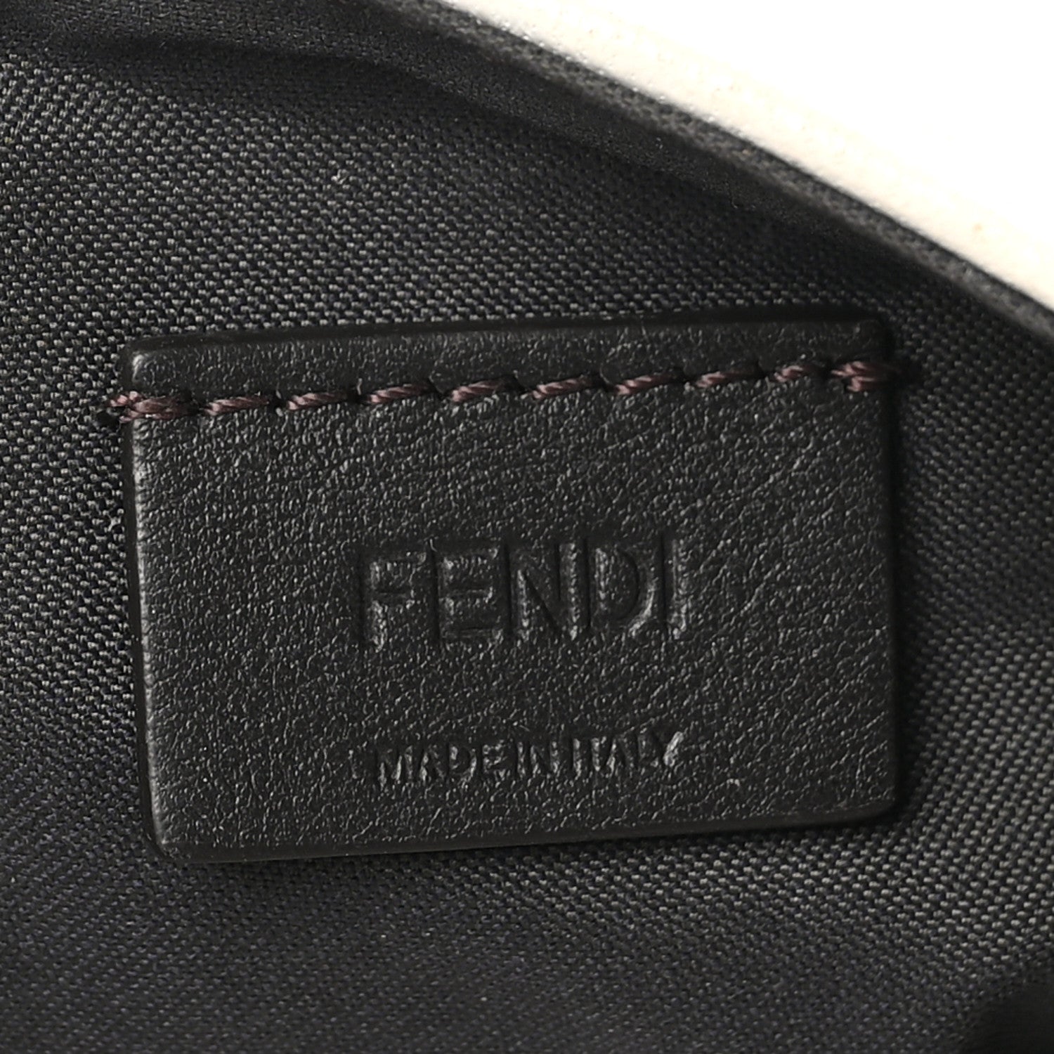 Fendi Nappa FF 1974 Embossed Mini Baguette White 6 of 12