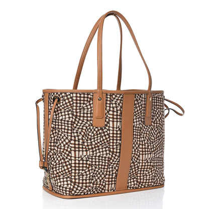 MCM Visetos Medium Liz Reversible Shopper Tote Cognac 5 of 13