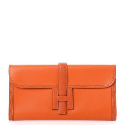 Hermes Swift Chevre Mysore Jige Elan 29 Clutch Orange Feu 1 of 7