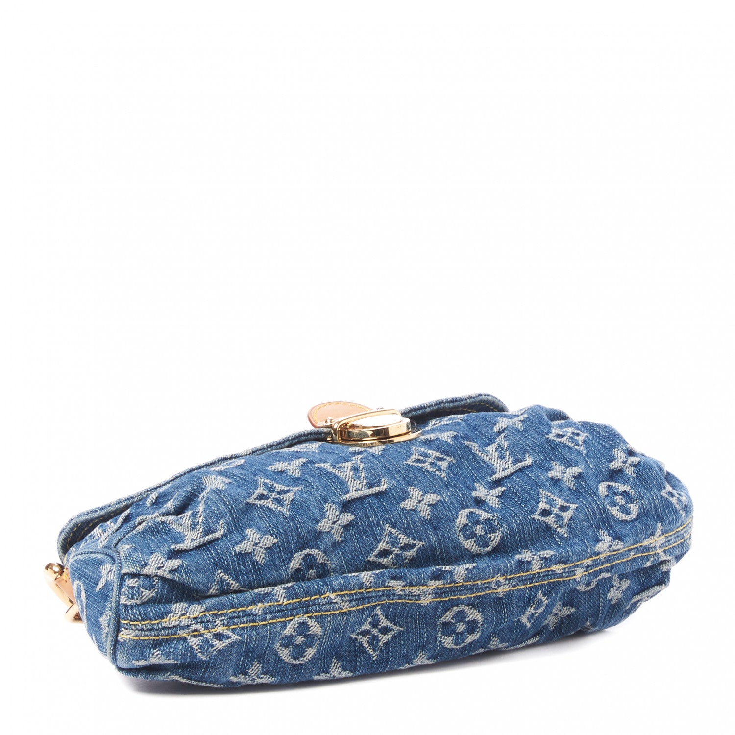 Louis Vuitton Monogram Denim Mini Pleaty Blue 4 of 8