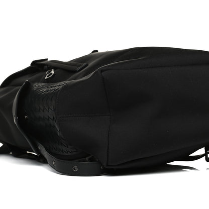 Bottega Veneta Canvas Calfskin Intrecciato Sassolungo Backpack 7 of 12