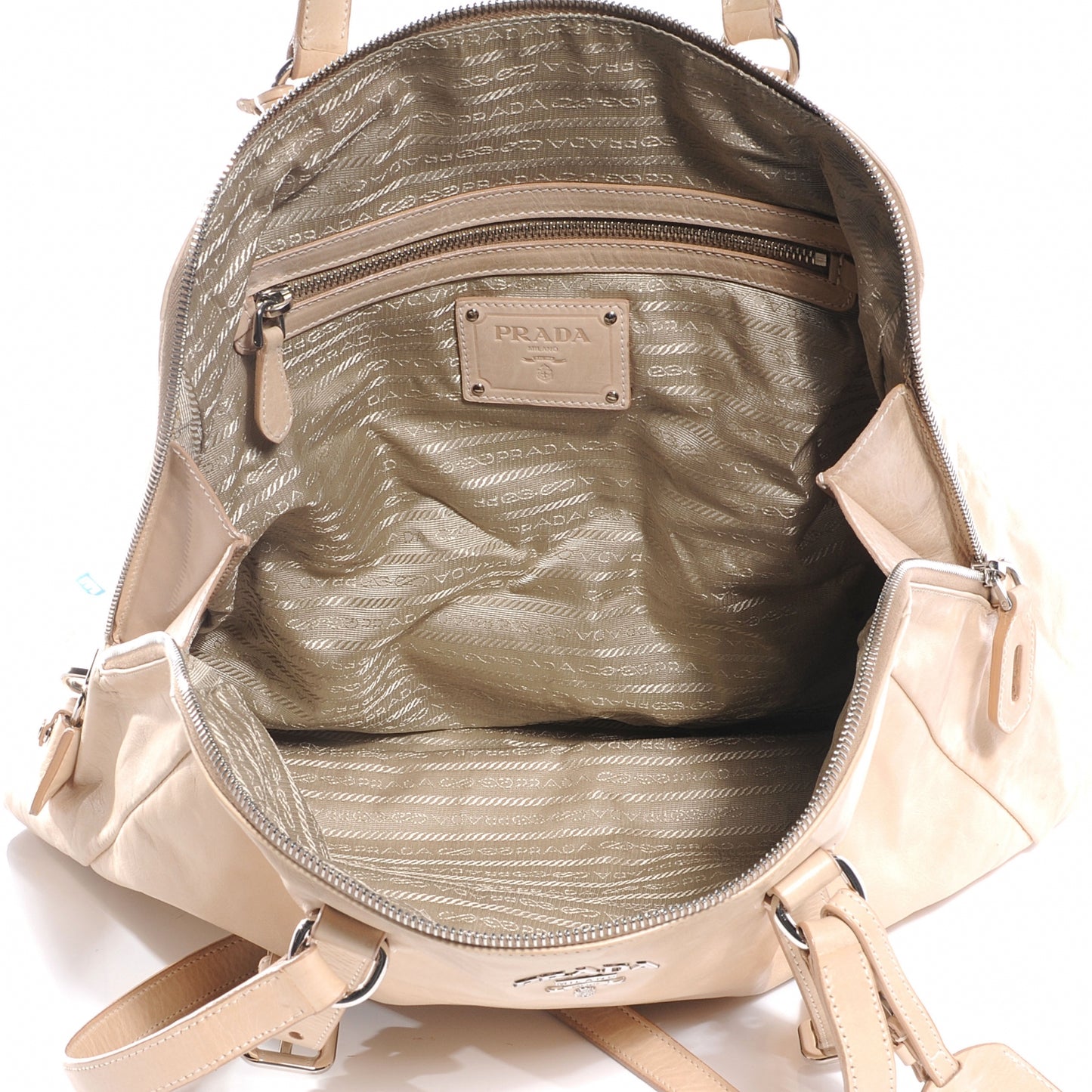 Leather New Look Tote Beige