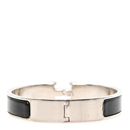 Hermes Enamel Narrow Clic Clac H Bracelet PM Black 3 of 4
