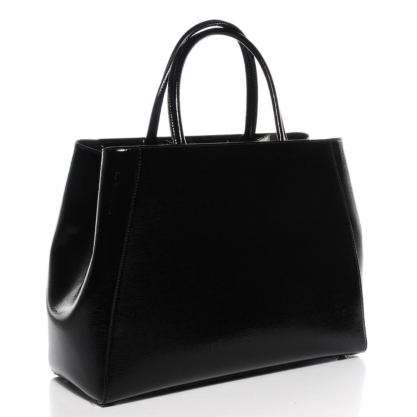 Patent Vitello Elite Regular 2Jours Tote Black
