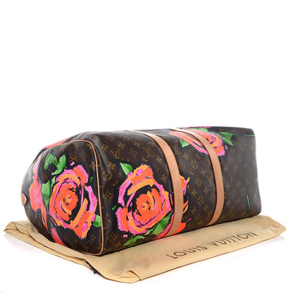 Louis Vuitton Monogram Roses Keepall 50 4 of 7