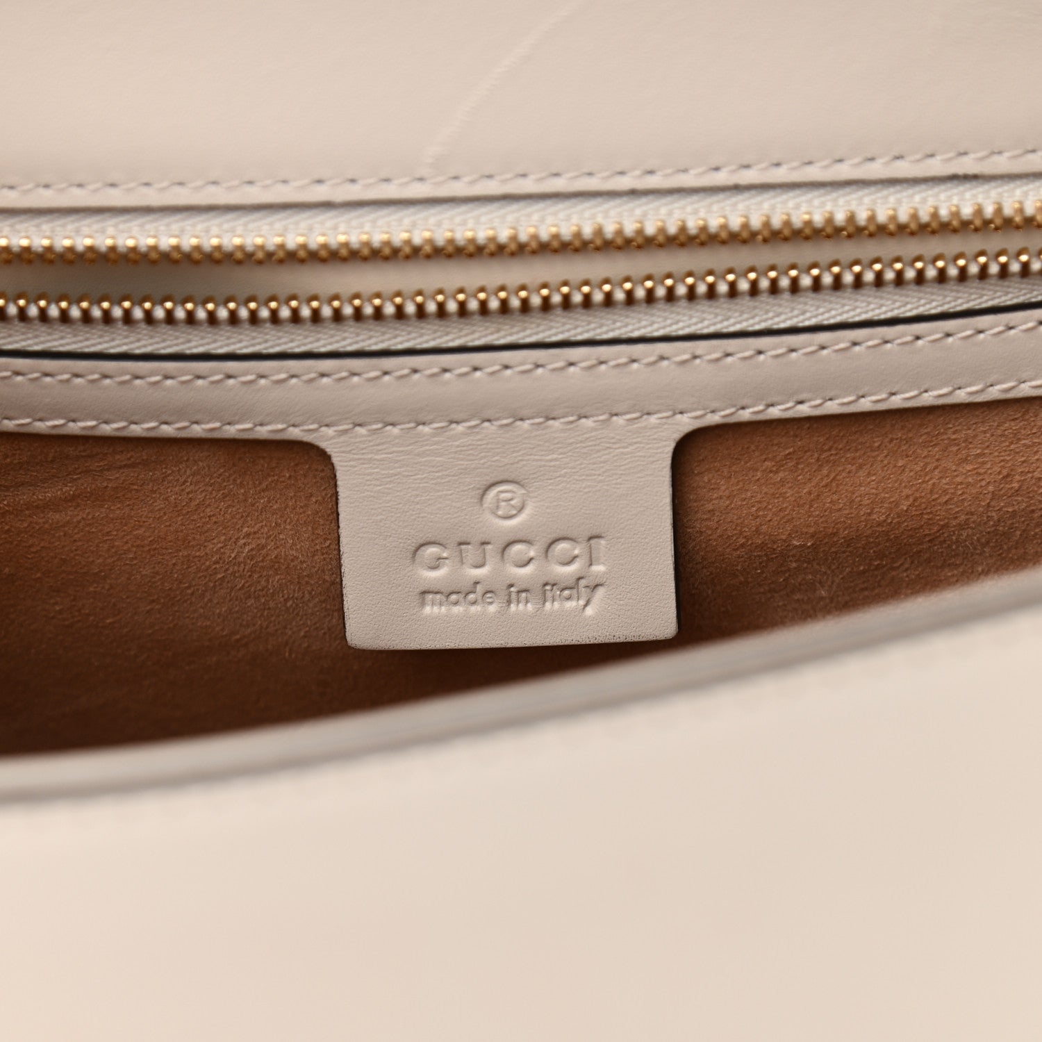 Gucci Calfskin Small Sylvie Shoulder Bag Off White 6 of 11