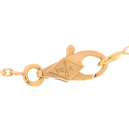 Van Cleef & Arpels 18K Yellow Gold Mother of Pearl Sweet Alhambra Pendant Necklace 4 of 5
