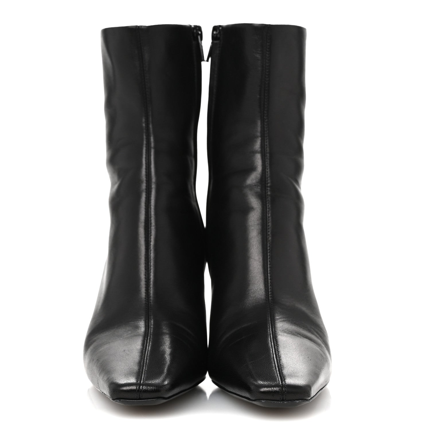 Saint Laurent Nappa Jill 75 Ankle Booties 40 Black 3 of 9