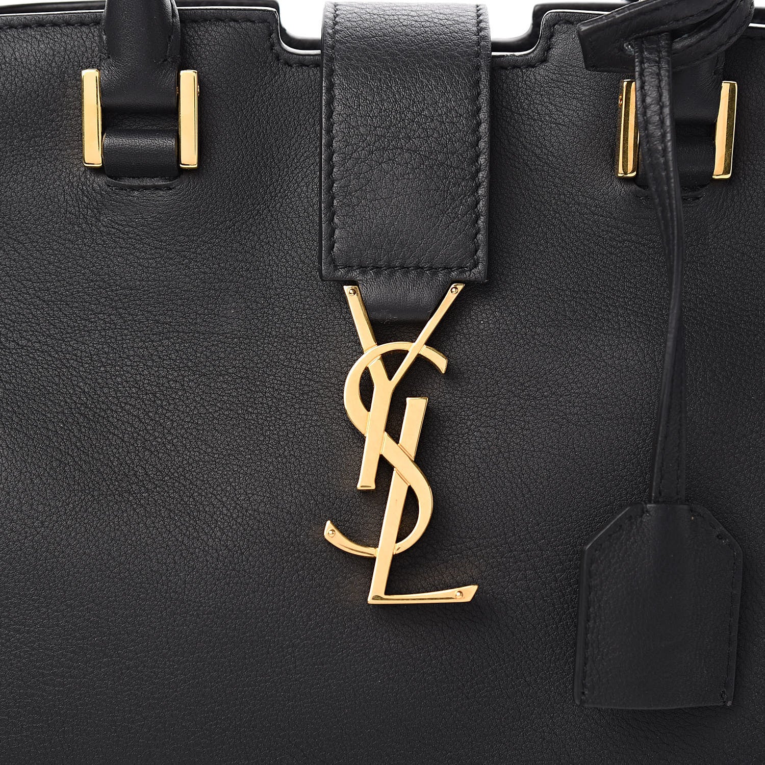 Saint Laurent Calfskin Monogram Baby Downtown Cabas Black 10 of 10