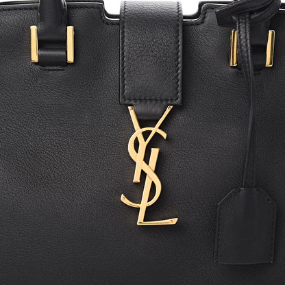 Saint Laurent Calfskin Monogram Baby Downtown Cabas Black 10 of 10