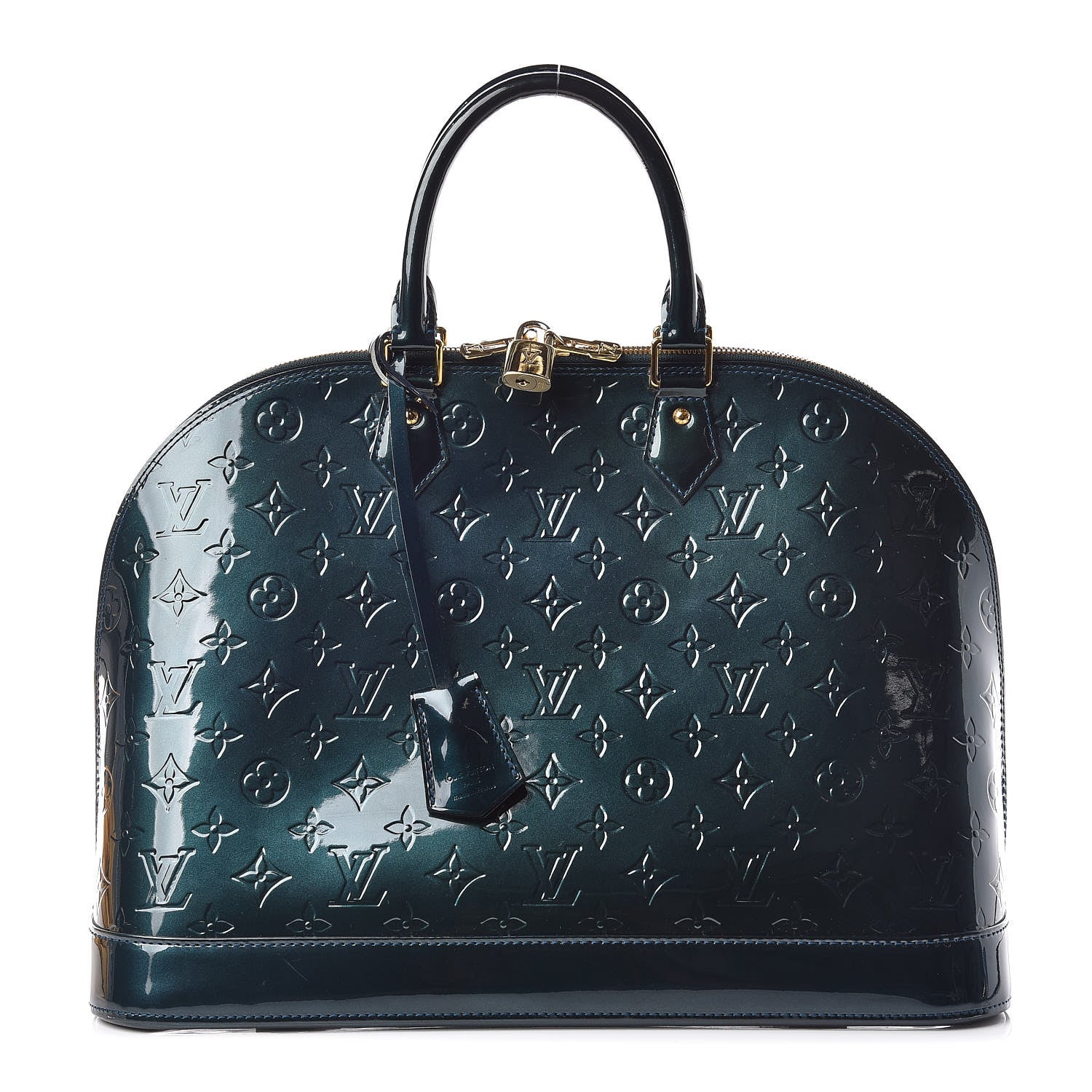 Louis Vuitton Vernis Alma GM Blue Nuit 1 of 9