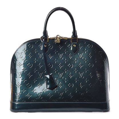 Louis Vuitton Vernis Alma GM Blue Nuit 1 of 9