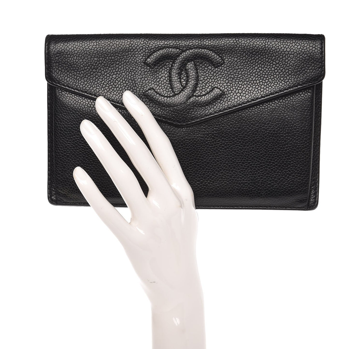 Caviar Timeless CC Envelope Wallet Black