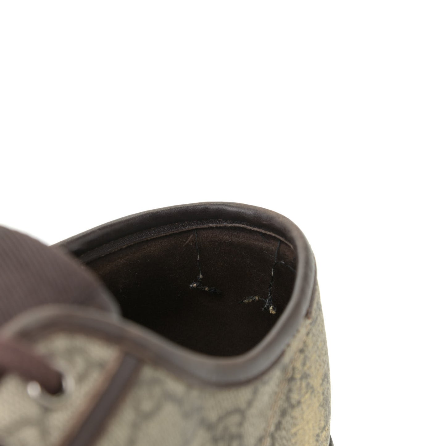 GG Supreme Monogram Mens Sneakers 8.5 Brown