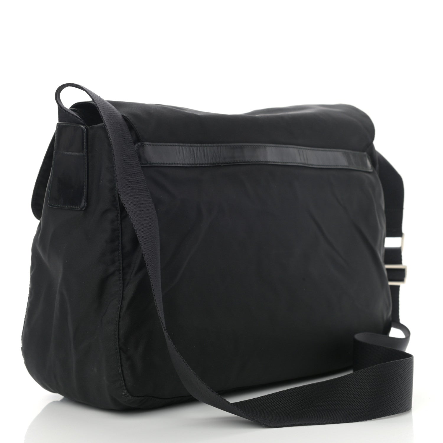Prada Nylon Vela Messenger Bag Black 2 of 9