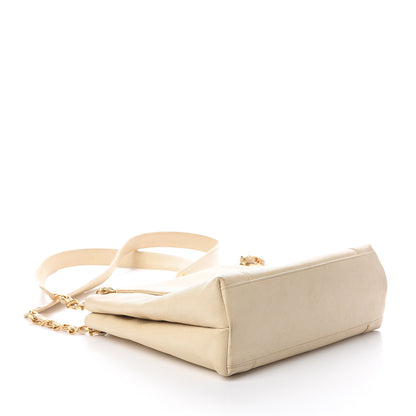 Chanel Caviar Flap Shoulder Bag Light Beige 3 of 9