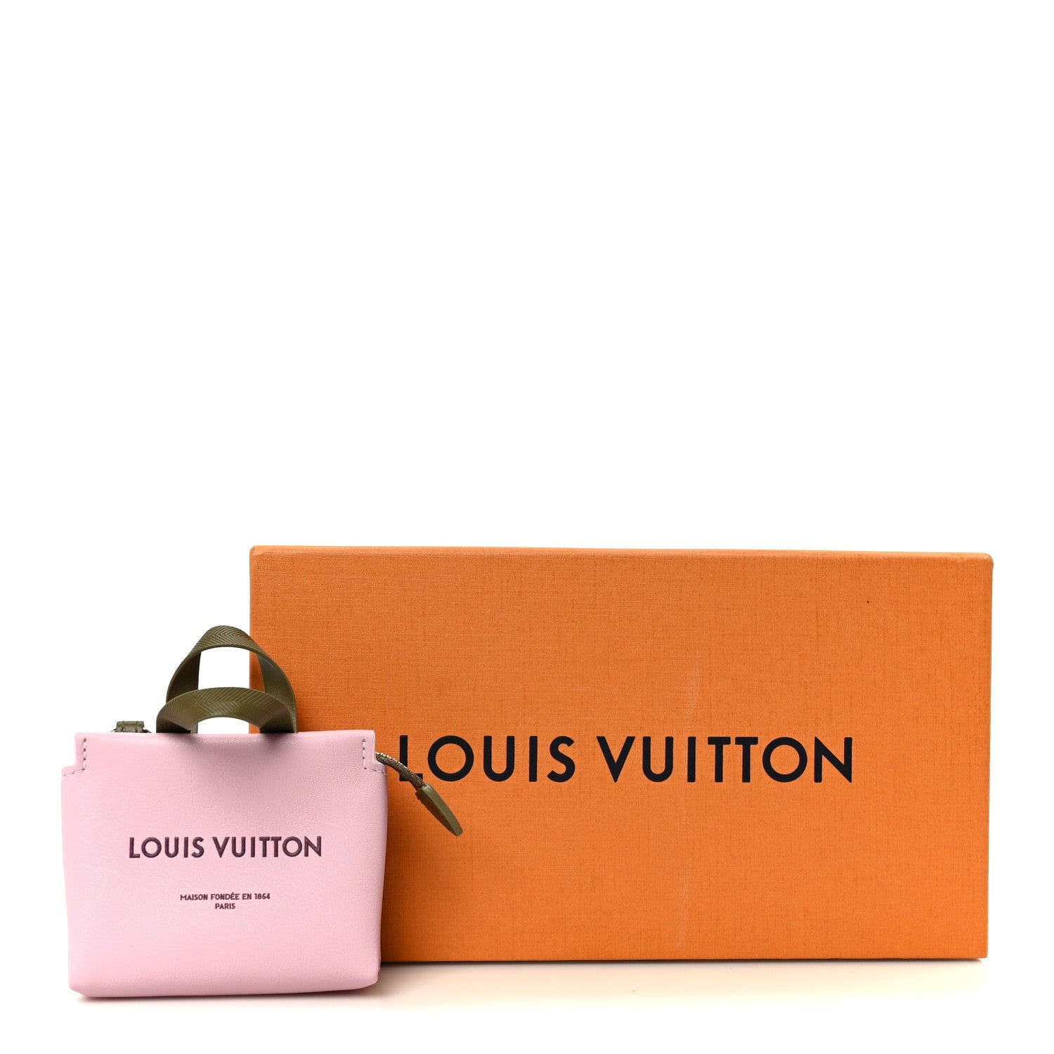 Louis Vuitton Calfskin Mini Shopper Bag Charm Pink 8 of 8