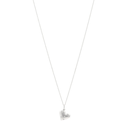 Tiffany 18K White Gold Diamond Etoile Heart Drop Pendant Necklace 1 of 5
