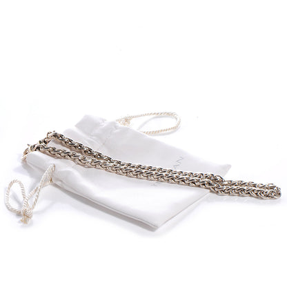 David Yurman Sterling Silver Medium 14k Gold 6mm Wheat Chain Necklace 6 of 6