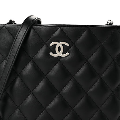 Chanel Lambskin Quilted Uniform Crossbody Bag Black 8 of 10