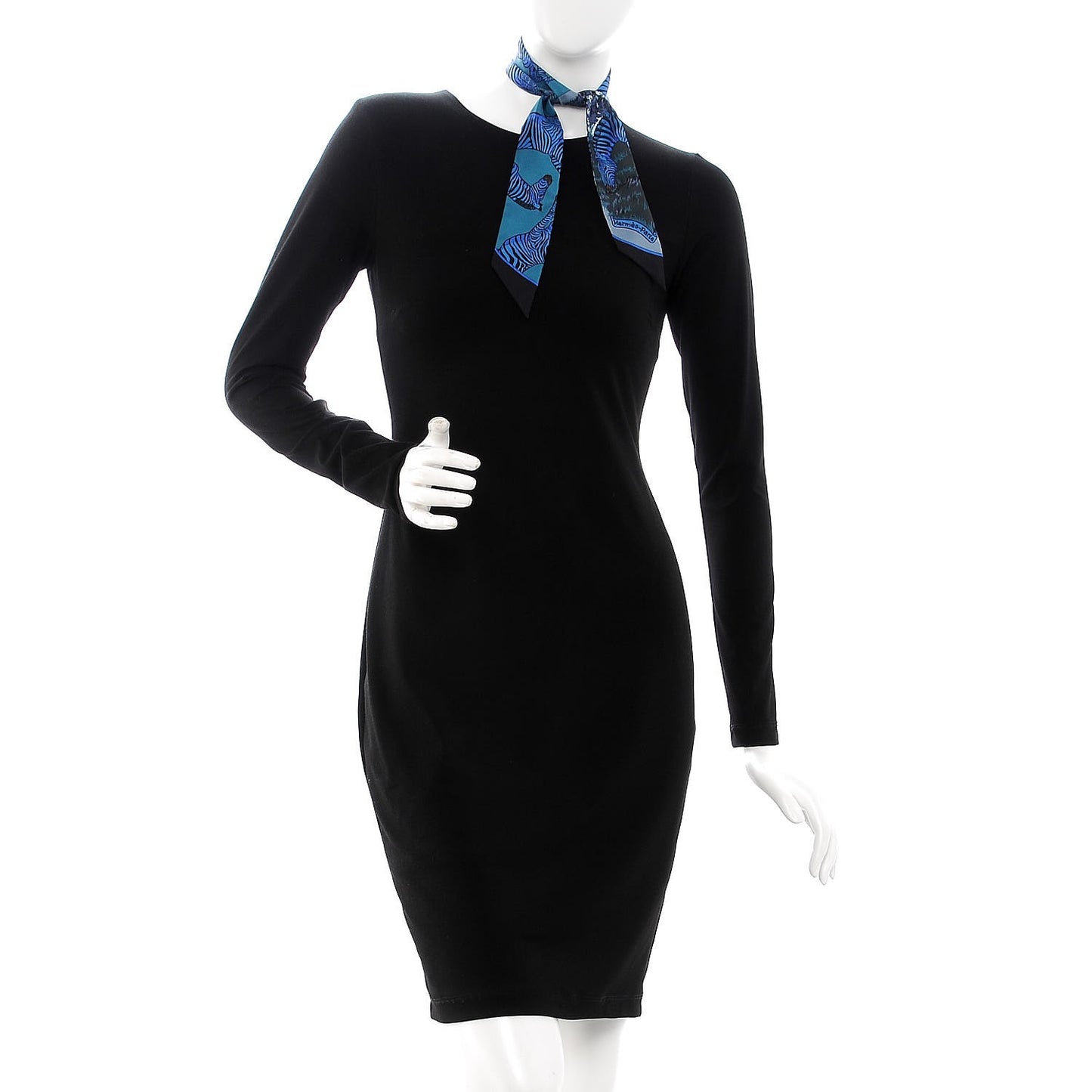 Silk Les Zebres Twilly Canard Noir Bleu Roy