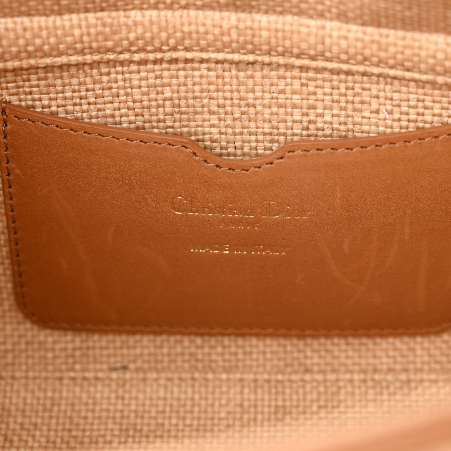 Raffia Macro Cannage Lady D-Joy Natural