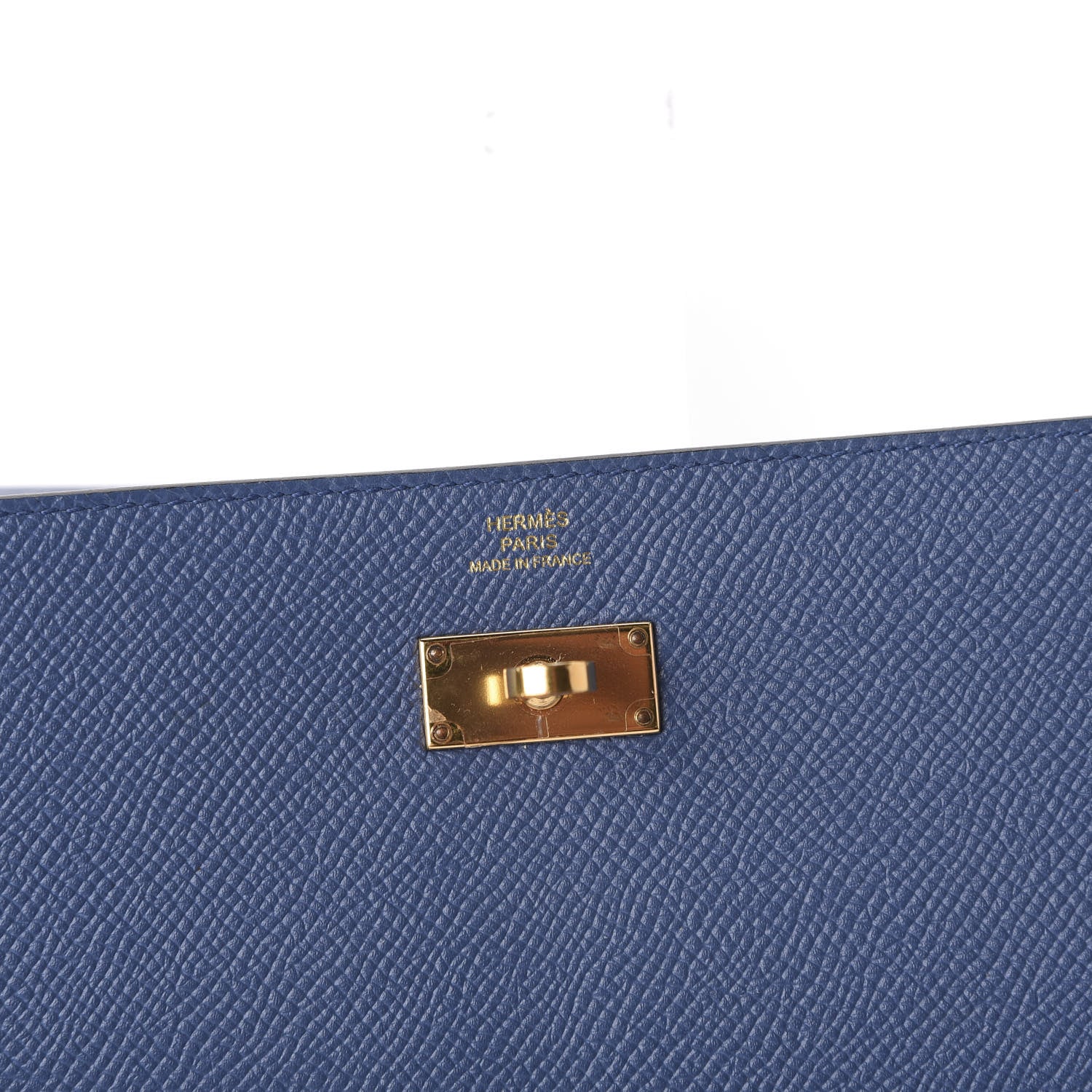 Hermes Epsom Kelly Longue Wallet Blue Agate 10 of 10