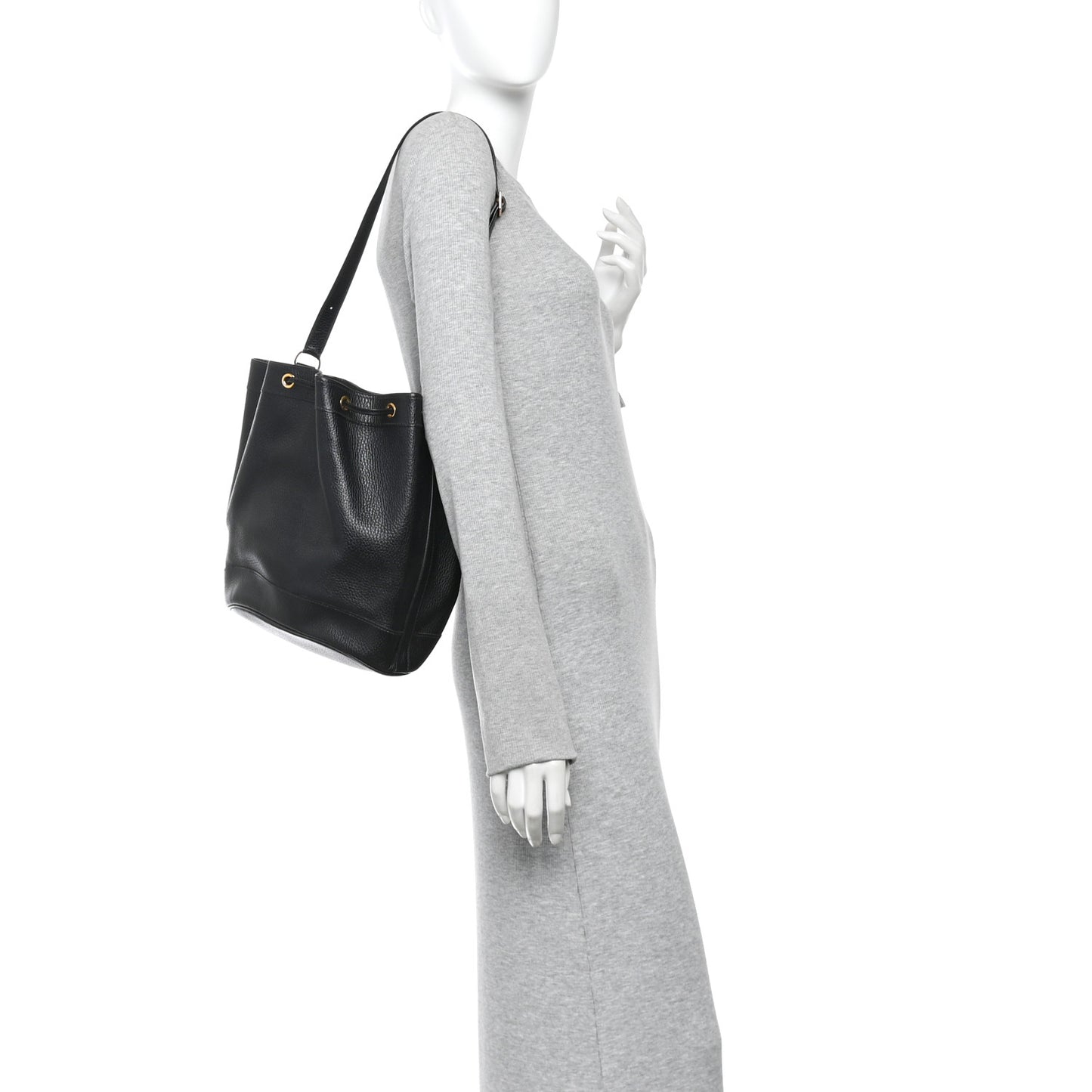 Ardennes Market Drawstring Bag 28 Black