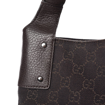 Gucci Monogram Calfskin Horsebit Classic Ring Hobo Dark Brown 8 of 22