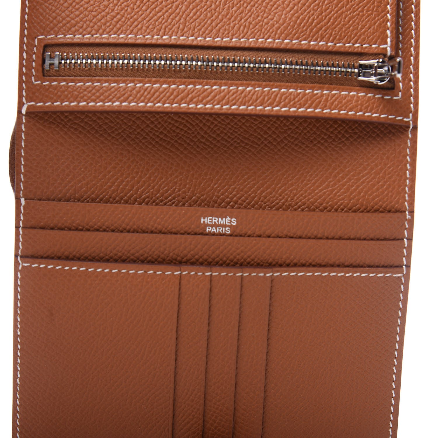 Hermes Epsom Bearn Compact Wallet Gold 5 of 9