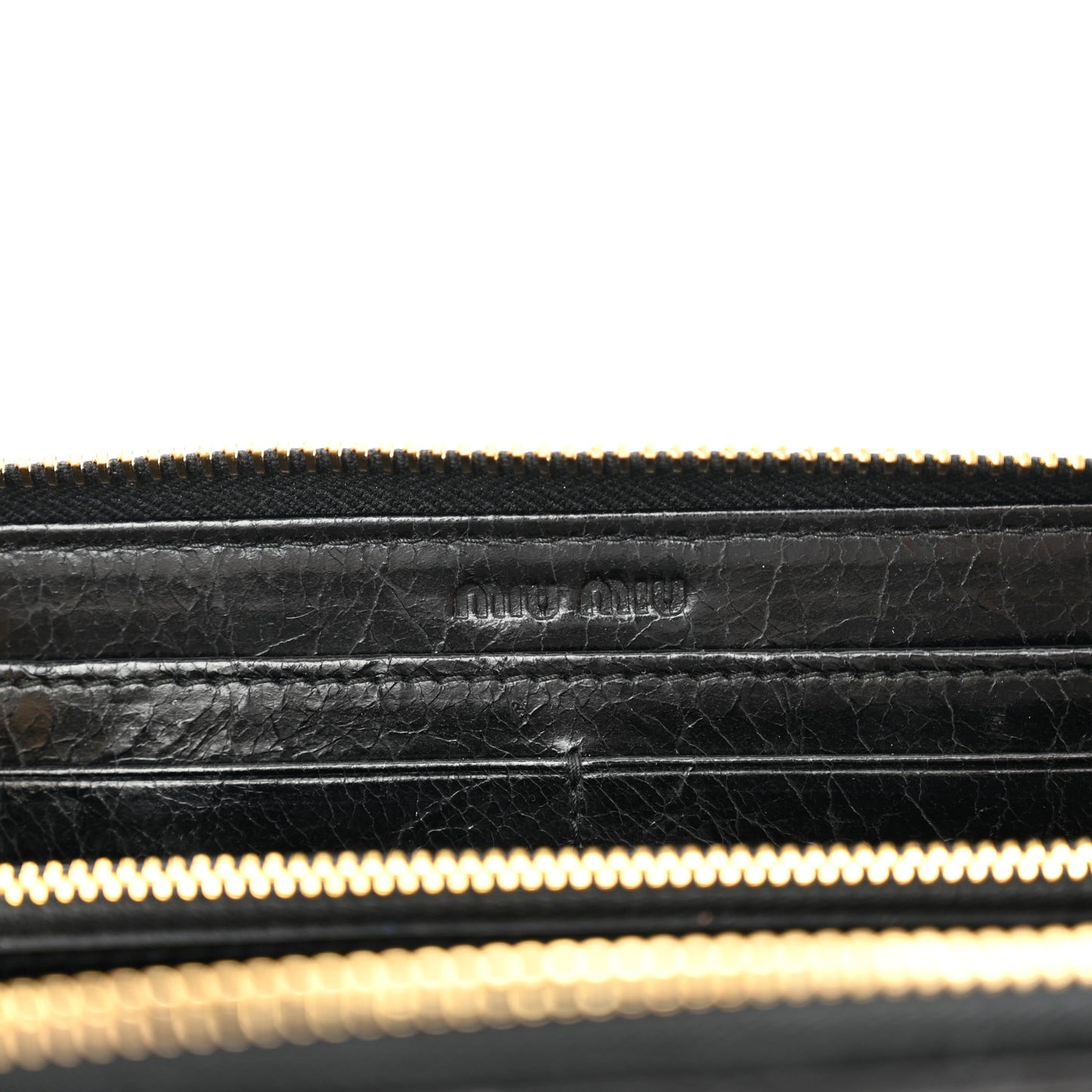 Matelasse Zip Around Wallet Black