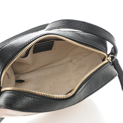 Gucci Dollar Calfskin Bi-Color Small Soho Disco Bag Mystic White Black 5 of 6