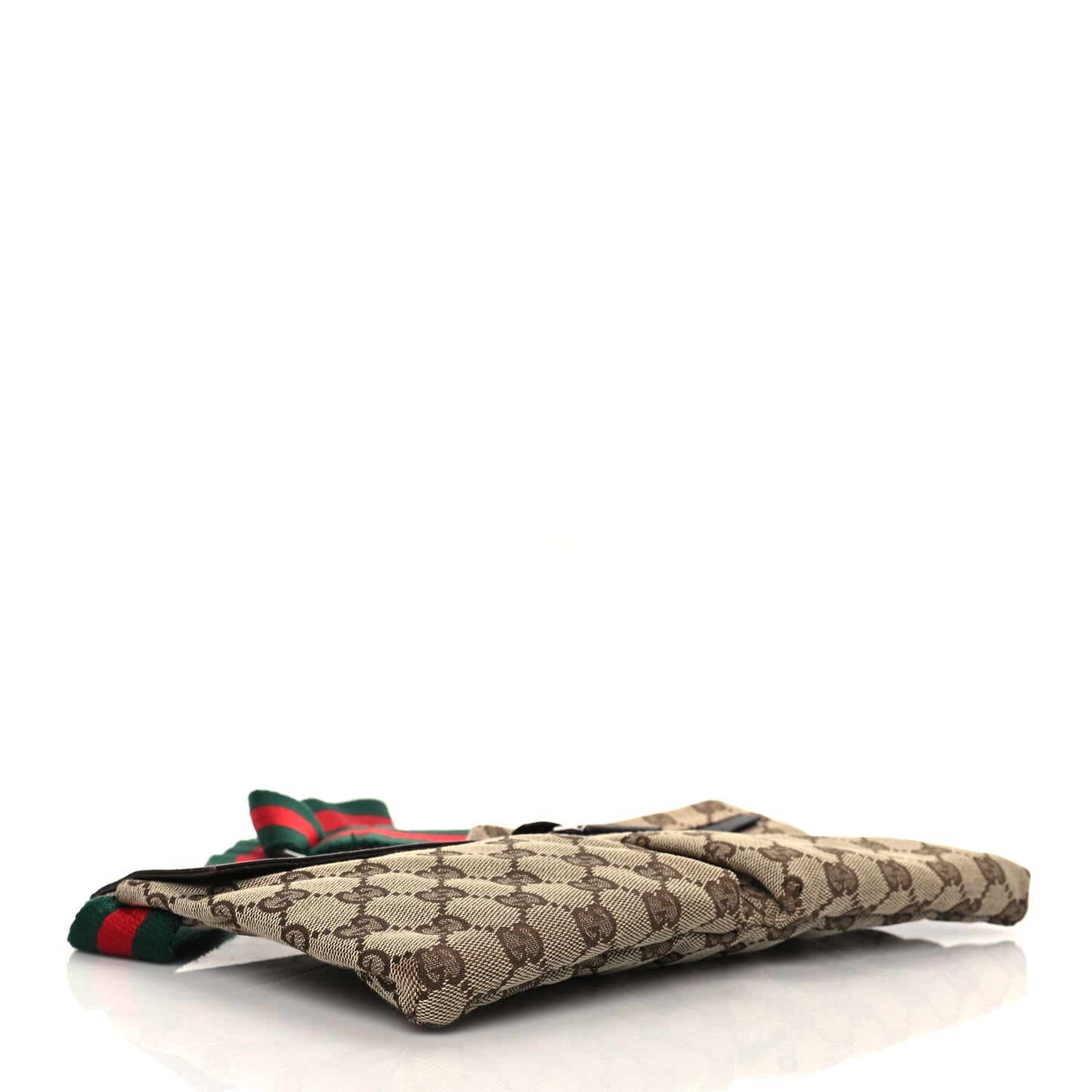 Monogram Web Belt Bag Dark Brown