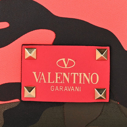 Valentino Garavani Canvas Camouflage Rockstud Reversible Tote Pink 11 of 16