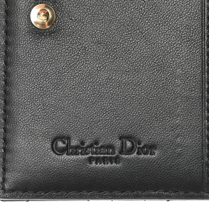 Christian Dior Patent Cannage Small Lady Dior Flap Card Holder Black 6 of 8