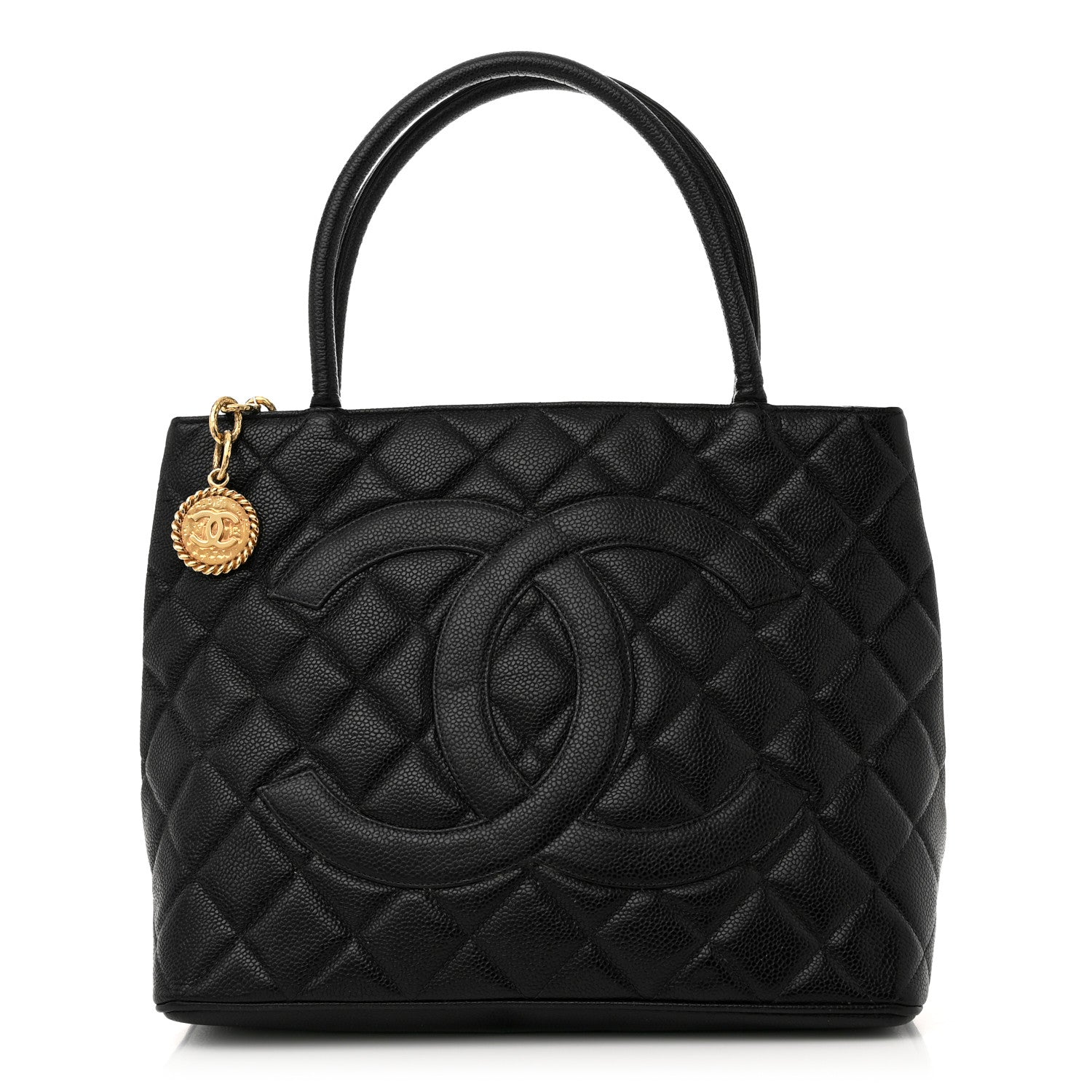 Chanel Caviar Quilted Medallion Tote Black 1 of 12