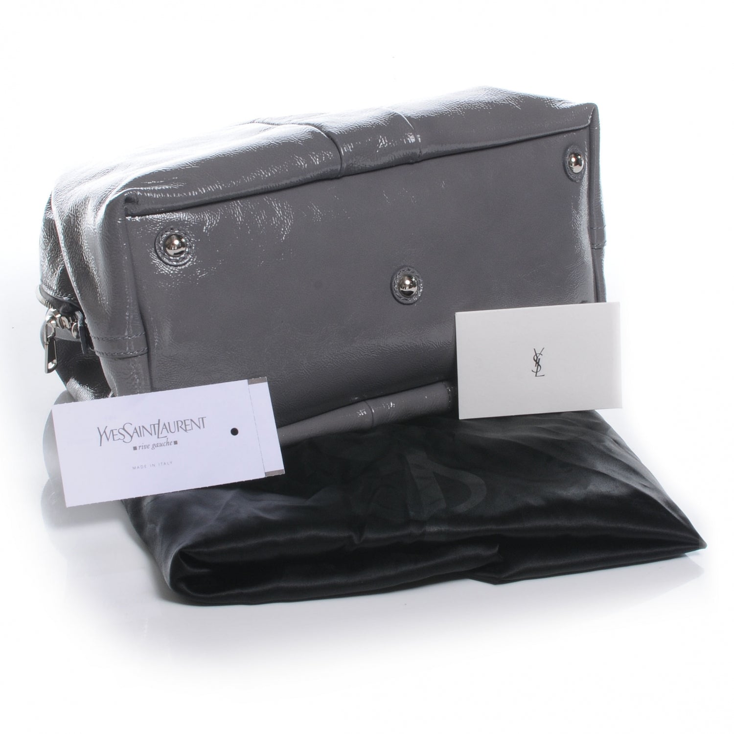 Saint Laurent Patent Small Easy Sac Grey 4 of 7