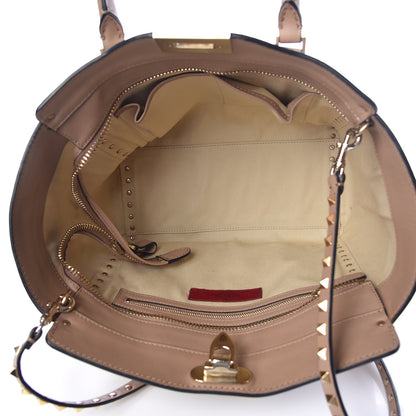 Valentino Garavani Vitello Rockstud Double Handle Tote Alpaca 5 of 13