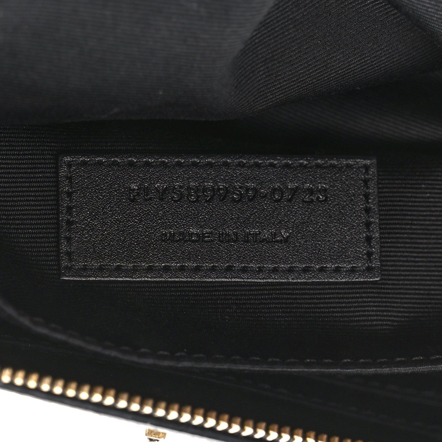 Saint Laurent Grain De Poudre Monogram Belt Bag Black 7 of 11