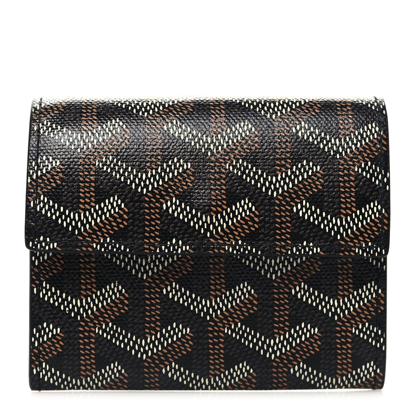 Goyardine Marigny Coin Purse Wallet Black