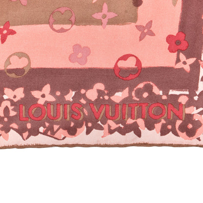 Louis Vuitton Silk Monogram Arty Square Scarf Pale Pink 2 of 3