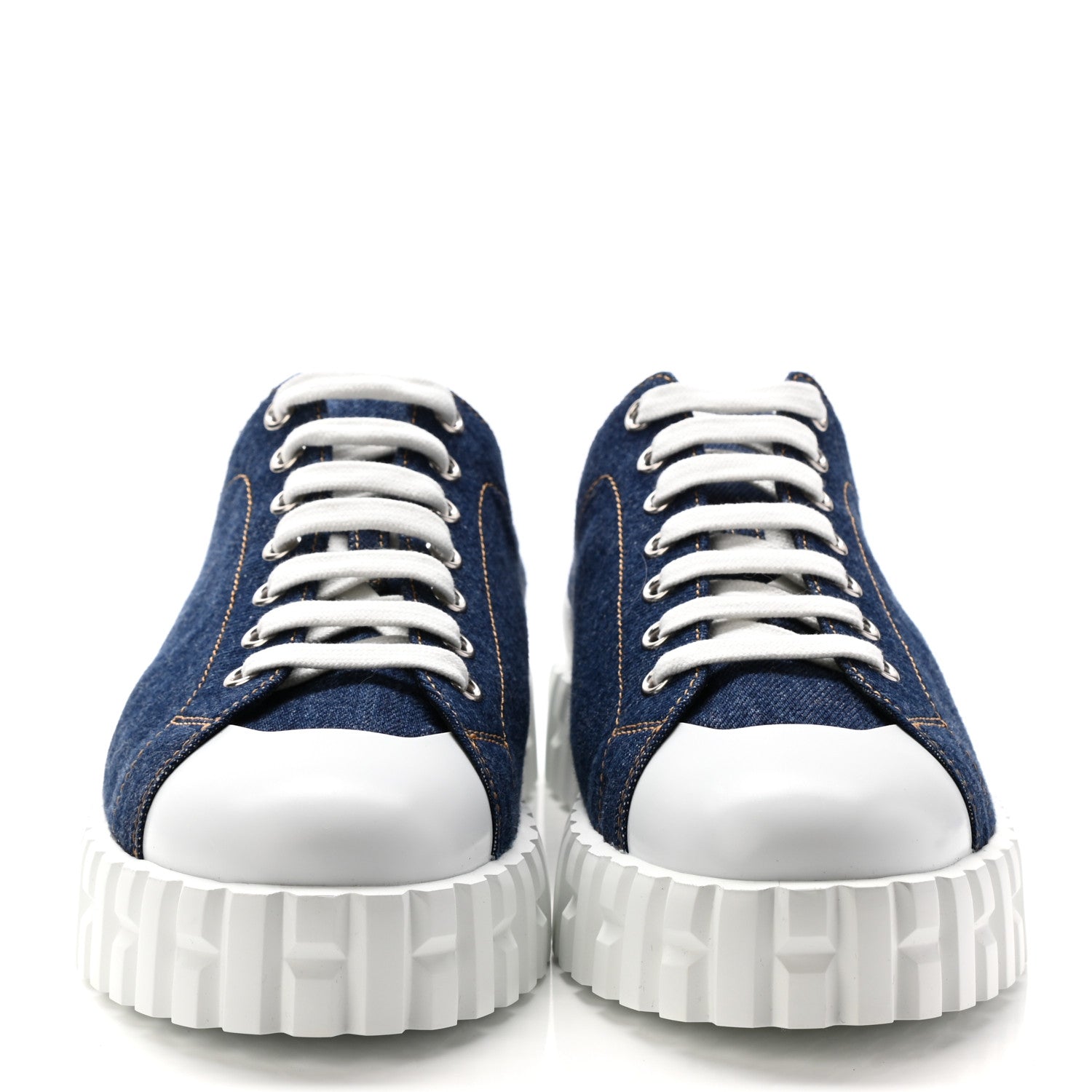 Hermes Denim Cross Sneakers 39 Bleu 2 of 11
