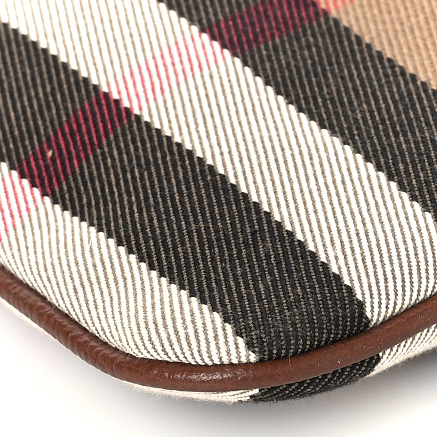 Burberry House Check Derby Peyton Crossbody Clutch Bag Tan 7 of 8