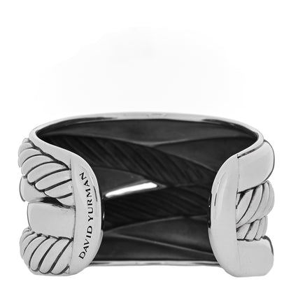 David Yurman Sterling Silver Crossover Cuff Bracelet 2 of 3