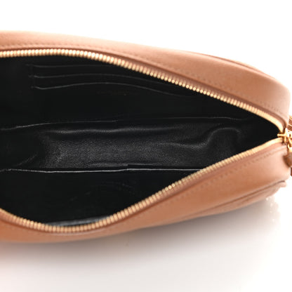 Saint Laurent Grain De Poudre Matelasse Monogram Mini Lou Camera Bag Dark Natural 5 of 13