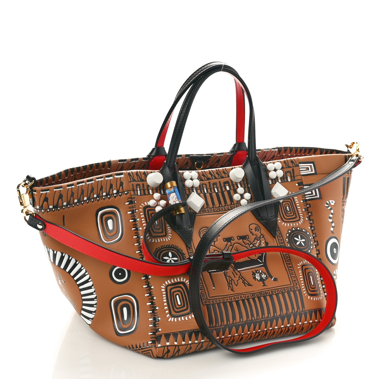 Calfskin Greekaba Tote Multicolor