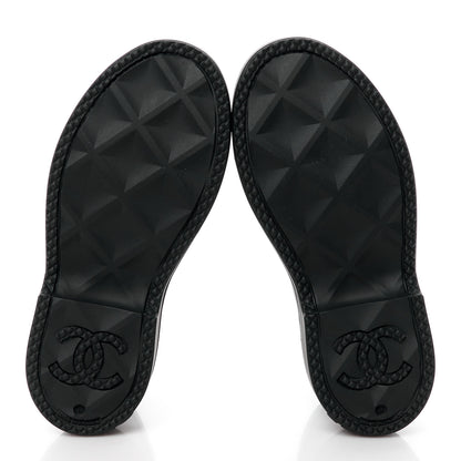 Chanel Rubber CC Short Rain Boots 37 Black 5 of 8