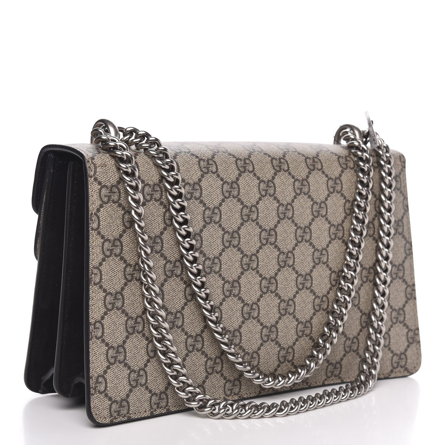 Gucci GG Supreme Monogram Small Dionysus Shoulder Bag Black 3 of 13