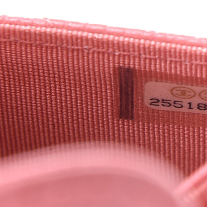 Chanel Caviar Quilted Flap Card Holder Pink 8 of 8